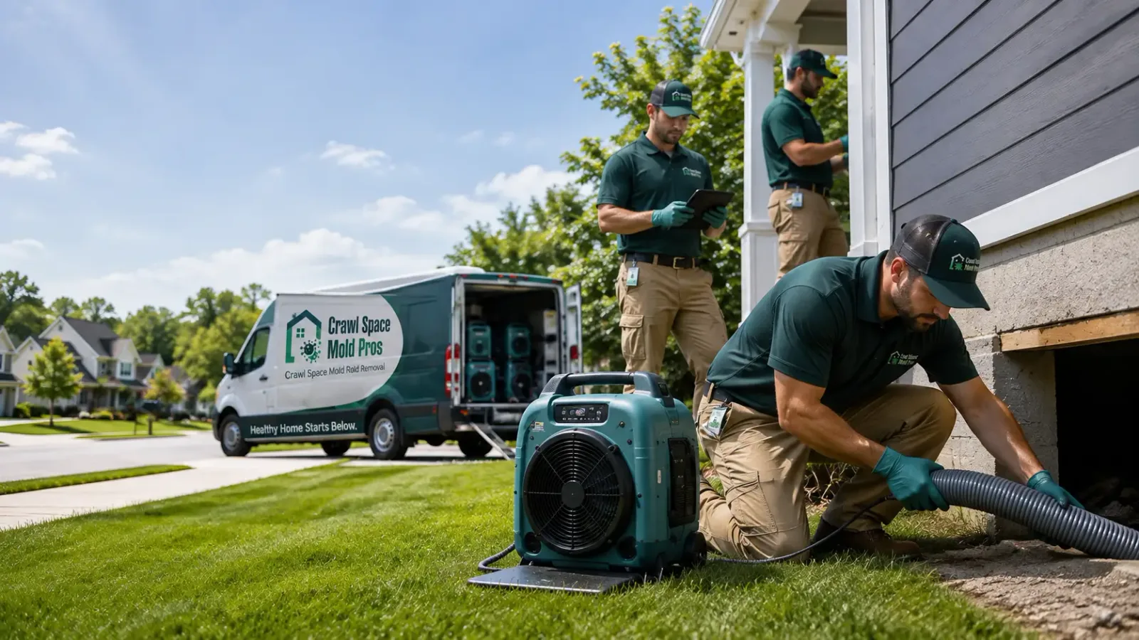 Crawl Space Mold Removal in Earling, IA